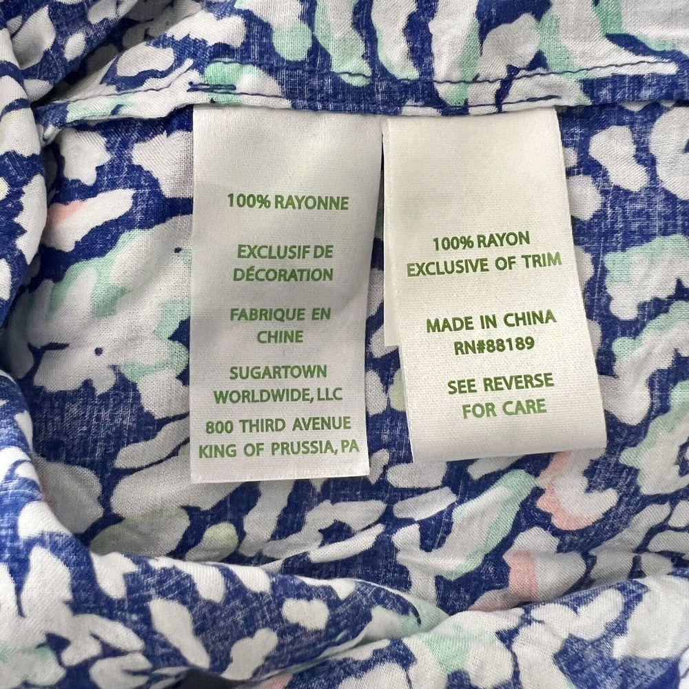 Lilly Pulitzer Kahli Blouse Move It Or Lose It Bell Sleeves Size XXS - Picture 6 of 6